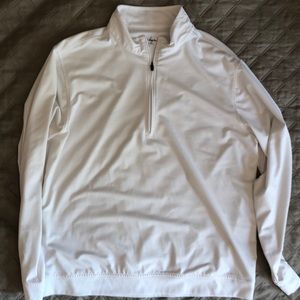 Walter Hagen size large solid white quarter zip